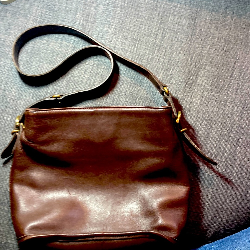 Coach Vintage slim equestrian brown handbag